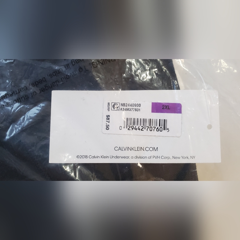 Calvin Klein XXL 3-pack boxer brief white black grey NWT